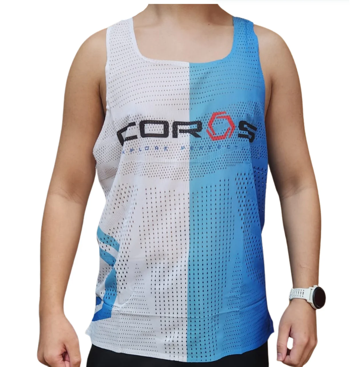 COROS Men's ELITE SINGLET (Blue | White)